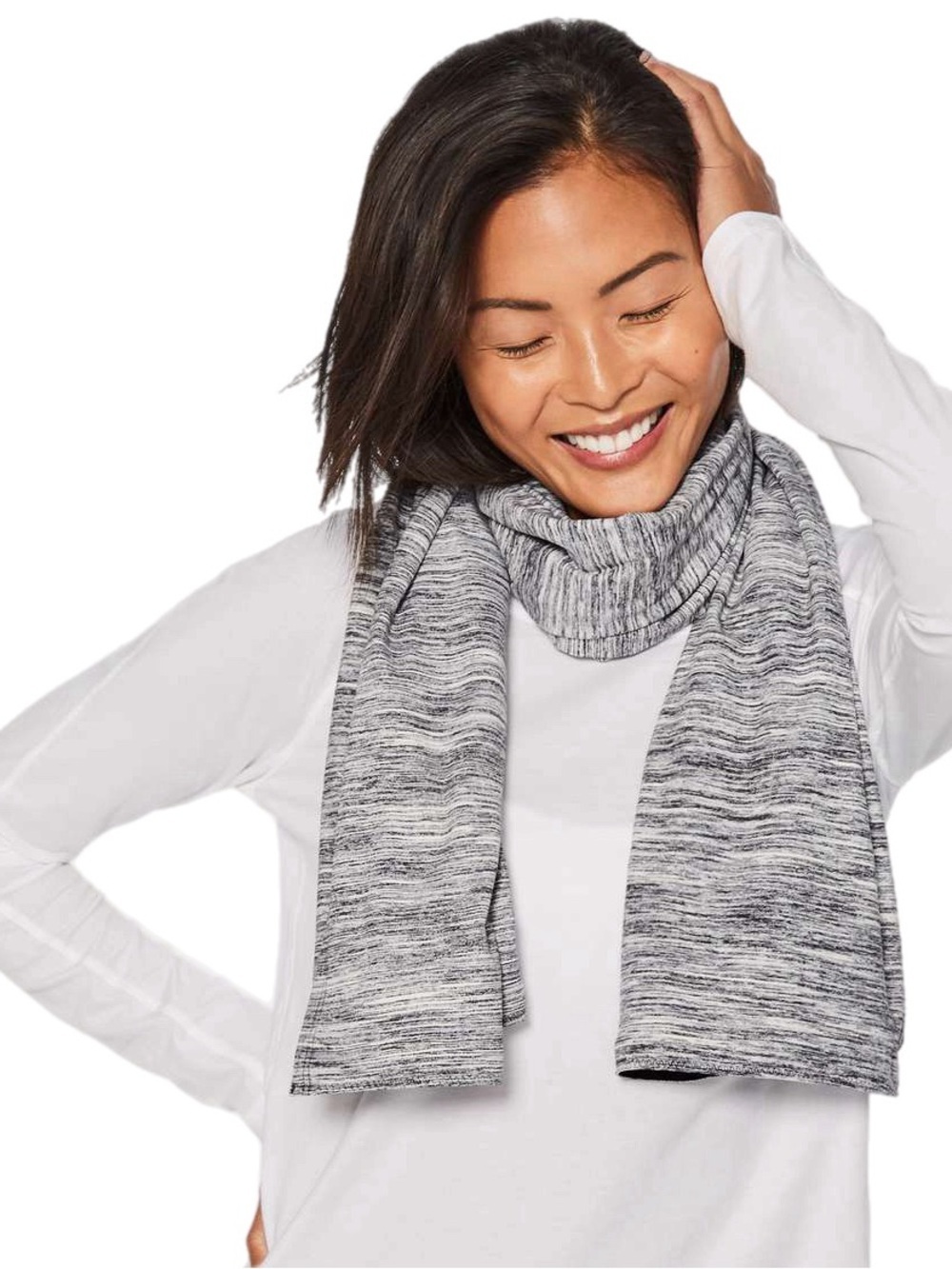 Lululemon Vinyasa Scarf NWT Space Dye Camo Black/White